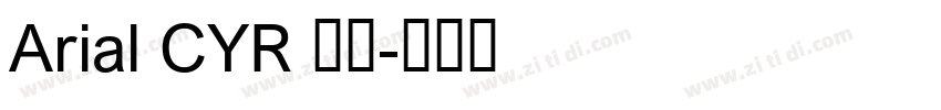Arial CYR 粗体字体转换